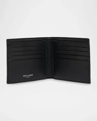 Saint Laurent Men's Tiny Cassandre Bi-Fold Wallet | Thumbnail 6 Saint Laurent Men's Tiny Cassandre Bi-Fold Wallet | Thumbnail 6