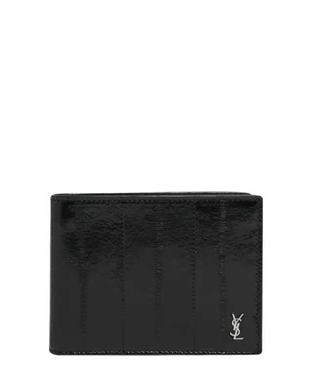 Saint Laurent Men's Tiny Cassandre Bi-Fold Wallet