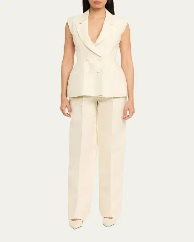 Prabal Gurung Sculpted Double-Breasted Vest | Thumbnail 2 Prabal Gurung Sculpted Double-Breasted Vest | Thumbnail 2