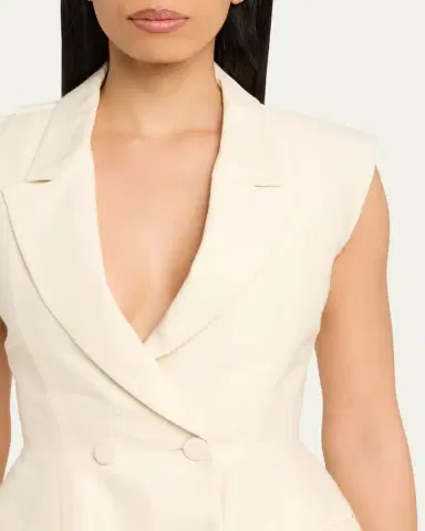 Prabal Gurung Sculpted Double-Breasted Vest | Thumbnail 5 Prabal Gurung Sculpted Double-Breasted Vest | Thumbnail 5