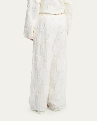 Proenza Schouler White Label Shilo Wide-Leg Pants In Jacquard Cotton | Thumbnail 3