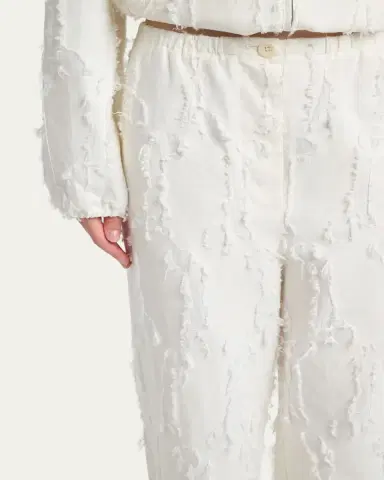 Proenza Schouler White Label Shilo Wide-Leg Pants In Jacquard Cotton | Thumbnail 5