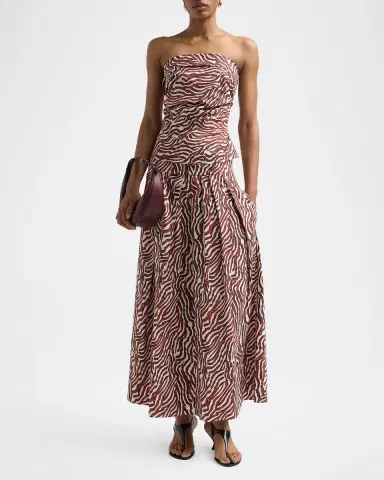 Proenza Schouler White Label Nessa Maxi Skirt in Poplin | Thumbnail 2