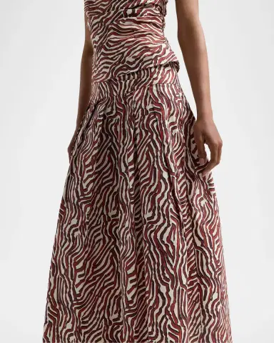 Proenza Schouler White Label Nessa Maxi Skirt in Poplin | Thumbnail 5