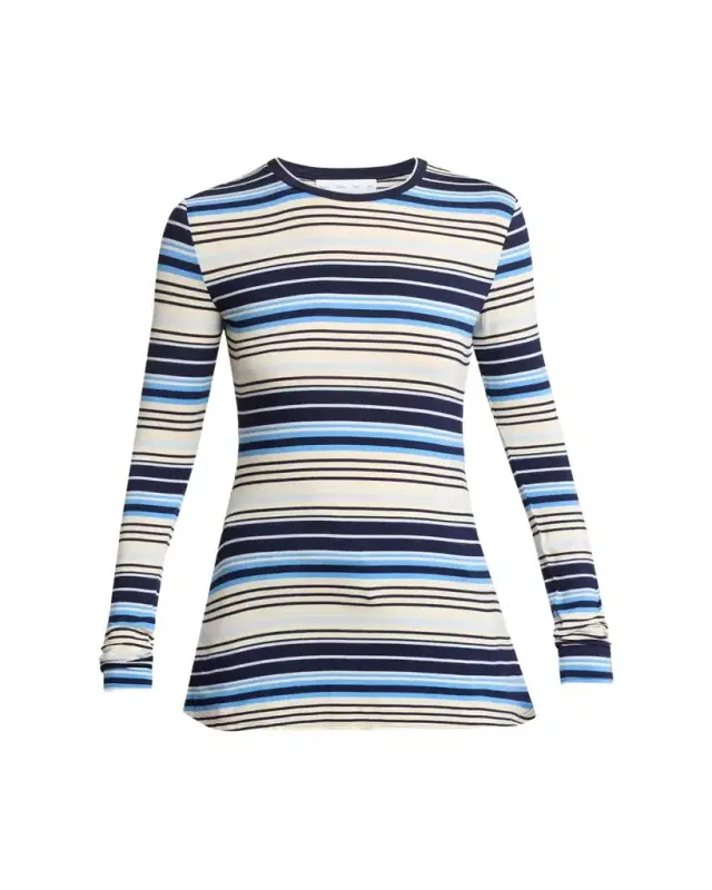 Proenza Schouler White Label Mae Top In Striped Jersey