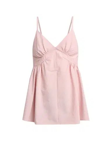 Proenza Schouler White Label Barker Top In Seersucker | Thumbnail 1 Proenza Schouler White Label Barker Top In Seersucker | Thumbnail 1