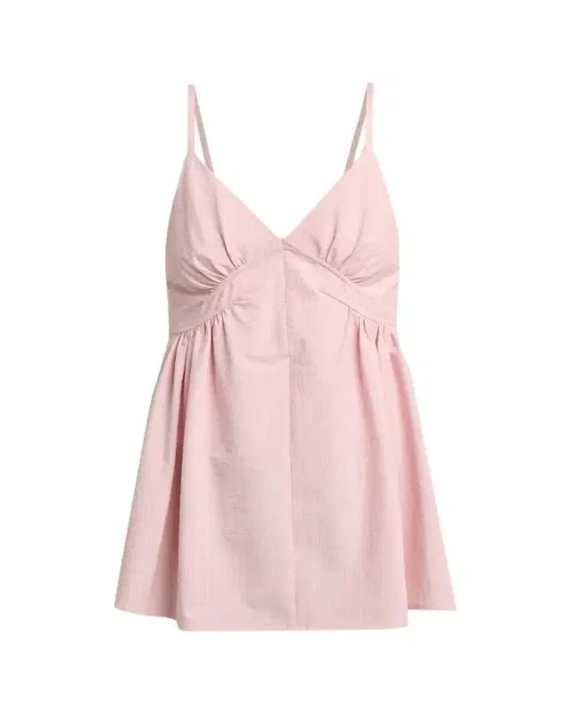 Proenza Schouler White Label Barker Top In Seersucker