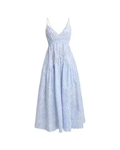 Proenza Schouler White Label Michelyn Shirred Empire-Waist Sleeveless Maxi Dress | Thumbnail 1
