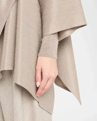 Eskandar Midweight Silk Plissé DPS Jacket Coat - Mid Plus Length | Thumbnail 9 Eskandar Midweight Silk Plissé DPS Jacket Coat - Mid Plus Length | Thumbnail 9