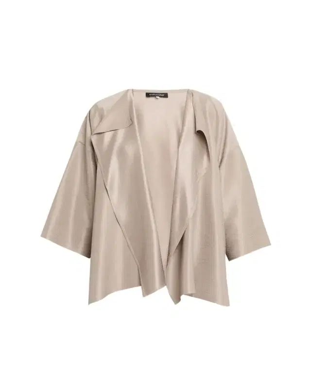 Eskandar Midweight Silk Plissé DPS Jacket Coat - Mid Plus Length
