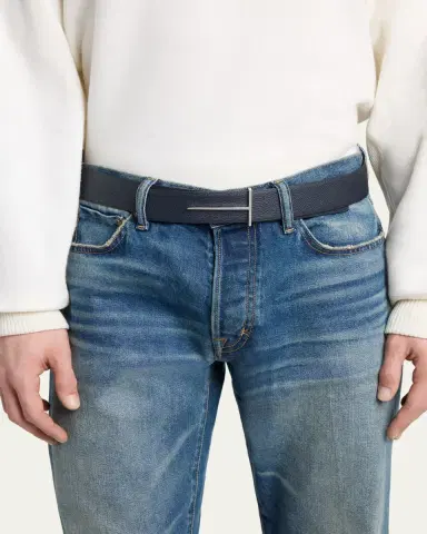Tom Ford Men's Grained Leather T-Buckle Belt | Thumbnail 2 Tom Ford Men's Grained Leather T-Buckle Belt | Thumbnail 2