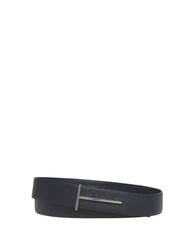 Tom Ford Men's Grained Leather T-Buckle Belt | Thumbnail 3 Tom Ford Men's Grained Leather T-Buckle Belt | Thumbnail 3