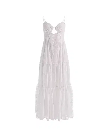 Alice + Olivia Nicky Lace Tiered Maxi Dress | Thumbnail 1 Alice + Olivia Nicky Lace Tiered Maxi Dress | Thumbnail 1