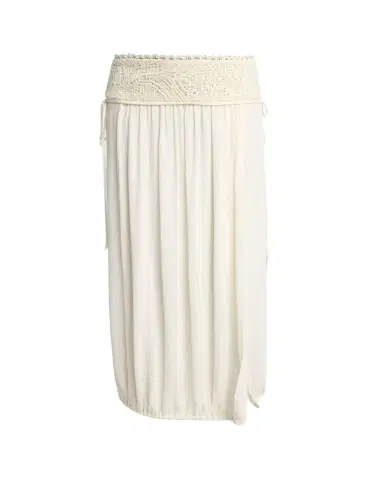 Isabel Marant Nilma Guipure Lace Crinkle Silk Midi Balloon Skirt | Thumbnail 1