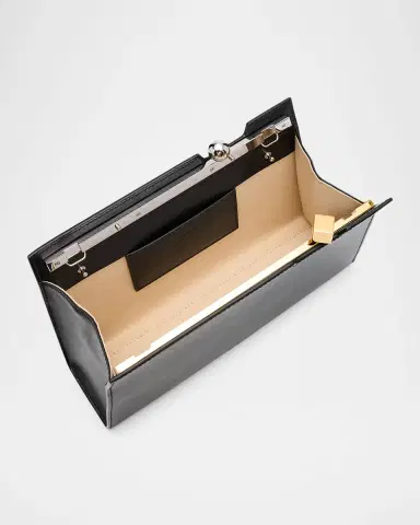 Jacquemus Le Salon Rond Carre Leather Clutch Bag | Thumbnail 8