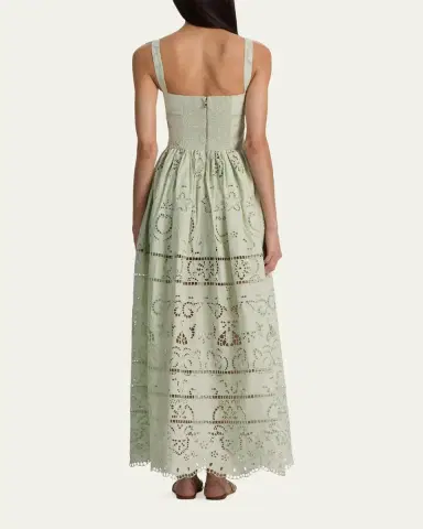 Alice + Olivia Anya Embroidered Maxi Dress | Thumbnail 3