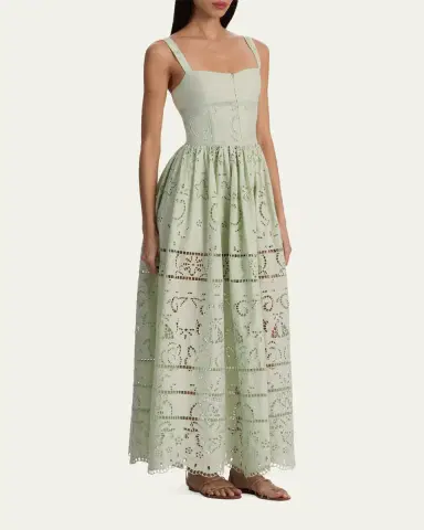 Alice + Olivia Anya Embroidered Maxi Dress | Thumbnail 4