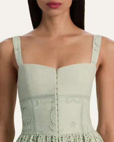 Alice + Olivia Anya Embroidered Maxi Dress | Thumbnail 5