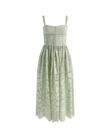 Alice + Olivia Anya Embroidered Maxi Dress | Thumbnail 1