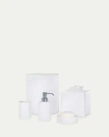 Labrazel Cambric Glass Toothbrush Holder, White Enamel | Thumbnail 2 Labrazel Cambric Glass Toothbrush Holder, White Enamel | Thumbnail 2