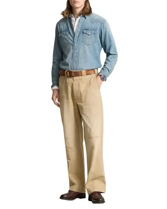Polo Ralph Lauren Men 's Denim Snap-Front Western Shirt