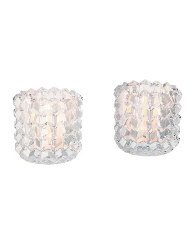 Baccarat Eye II Crystal Votives, Set of 2