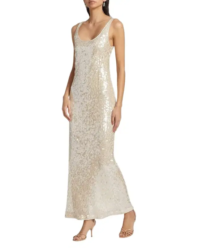 Bex Sequined Tank Maxi Dress