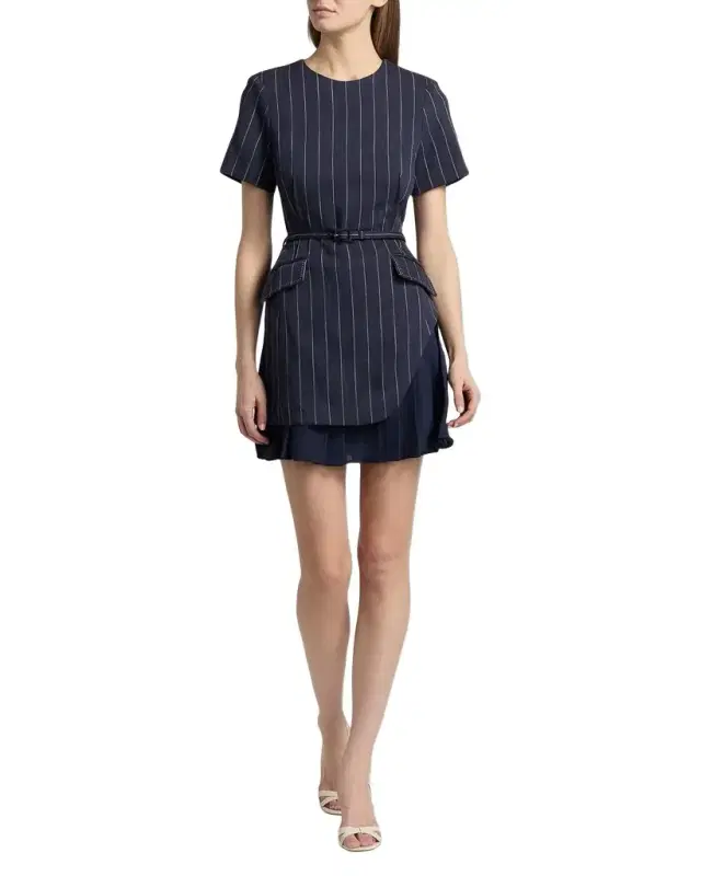 Blakely Striped Layered Minidress