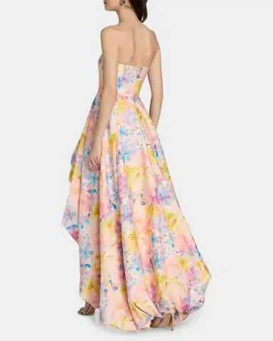 As It May Ava Floral Faille High-Low Gown | Thumbnail 2 As It May Ava Floral Faille High-Low Gown | Thumbnail 2