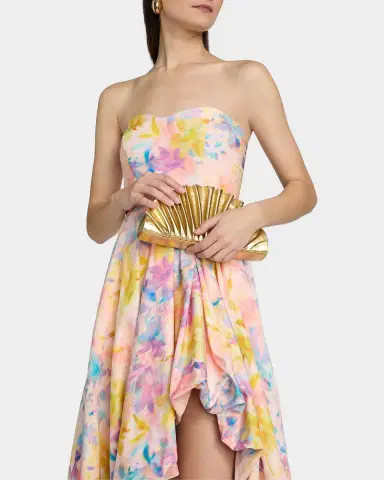 As It May Ava Floral Faille High-Low Gown | Thumbnail 4 As It May Ava Floral Faille High-Low Gown | Thumbnail 4