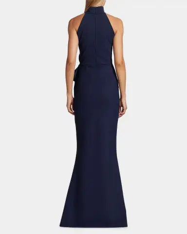 Chiara Boni La Petite Robe Hebana Halter Rosette Gown | Thumbnail 3 Chiara Boni La Petite Robe Hebana Halter Rosette Gown | Thumbnail 3
