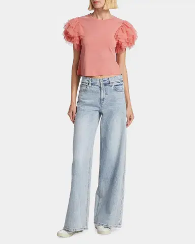 Alice + Olivia Trish Mid-Rise Stretch Baggy Jeans | Thumbnail 2 Alice + Olivia Trish Mid-Rise Stretch Baggy Jeans | Thumbnail 2