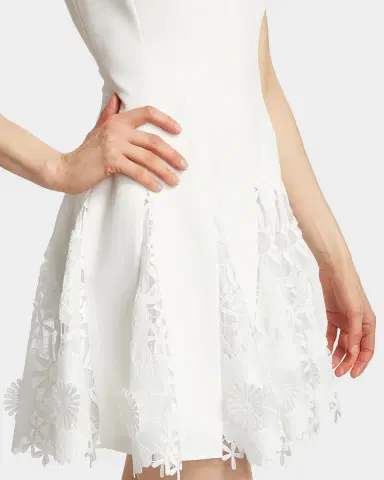 Milly Ariel Cady 3D Lace Minidress | Thumbnail 5