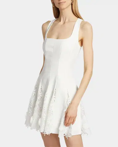 Milly Ariel Cady 3D Lace Minidress | Thumbnail 7