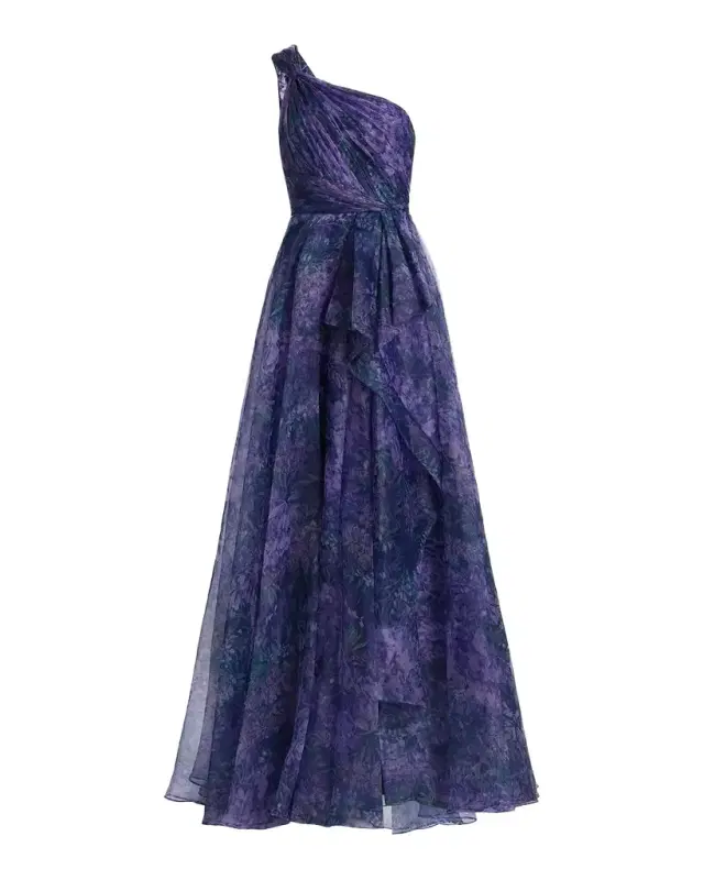 Orania Organza One-Shoulder Gown