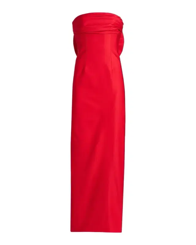 Camille Faille Strapless Column Gown