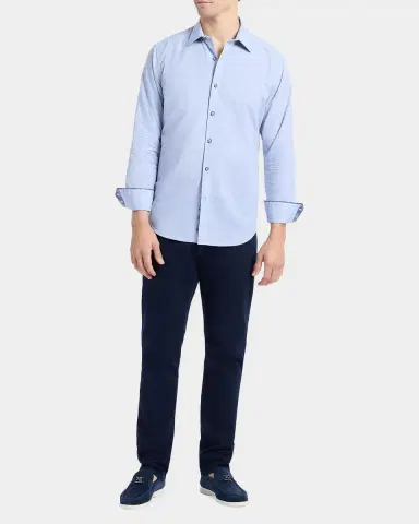 Robert Graham Avondale Woven Chambray Cotton Shirt | Thumbnail 2 Robert Graham Avondale Woven Chambray Cotton Shirt | Thumbnail 2