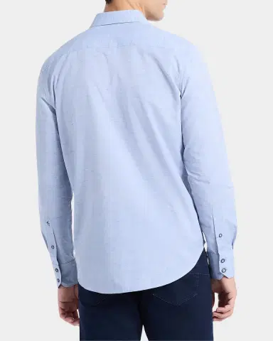 Robert Graham Avondale Woven Chambray Cotton Shirt | Thumbnail 3 Robert Graham Avondale Woven Chambray Cotton Shirt | Thumbnail 3