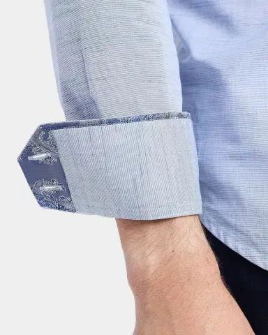 Robert Graham Avondale Woven Chambray Cotton Shirt | Thumbnail 5 Robert Graham Avondale Woven Chambray Cotton Shirt | Thumbnail 5