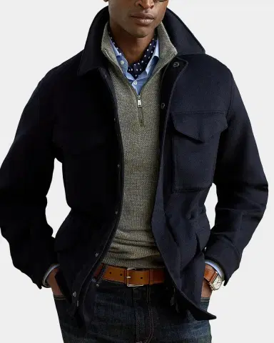 Ralph Lauren Purple Label Ripley Wool-Cashmere Four-Pocket Jacket | Thumbnail 3 Ralph Lauren Purple Label Ripley Wool-Cashmere Four-Pocket Jacket | Thumbnail 3