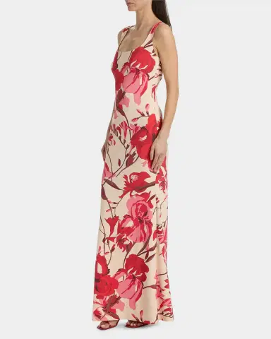 Chiara Boni La Petite Robe Lijia Floral Sleeveless Column Gown | Thumbnail 7 Chiara Boni La Petite Robe Lijia Floral Sleeveless Column Gown | Thumbnail 7