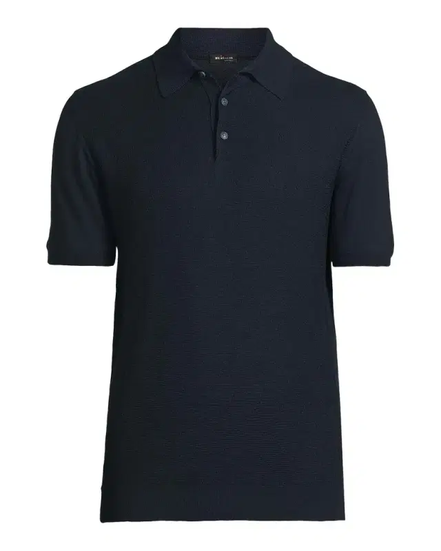 Diamond Weave Polo Shirt
