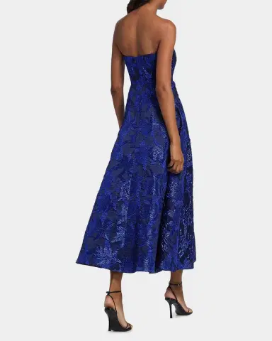 As It May Livia Floral Jacquard Midi-Dress | Thumbnail 3