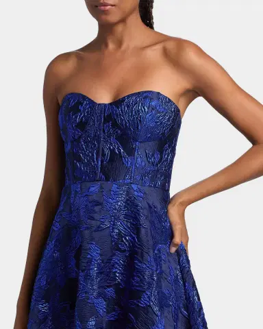As It May Livia Floral Jacquard Midi-Dress | Thumbnail 5