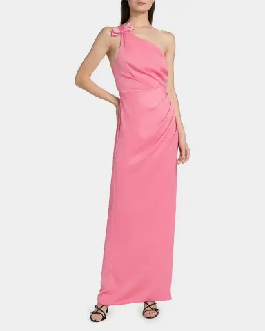 As It May Alexis Crepe One-Shoulder Gown | Thumbnail 4
