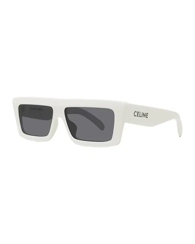Celine 57MM Flat-Top Rectangular Sunglasses