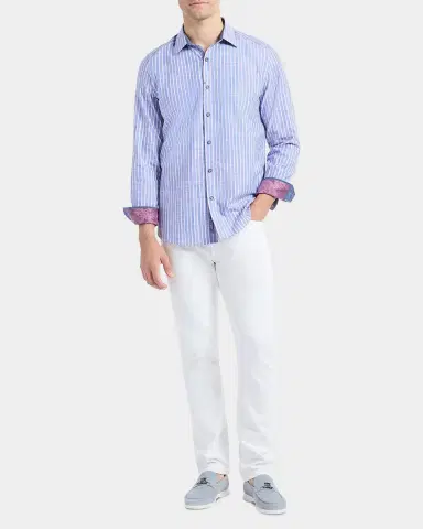 Robert Graham Fardella Striped Cotton Shirt | Thumbnail 2