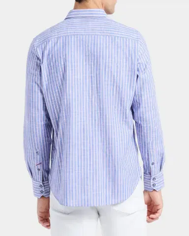 Robert Graham Fardella Striped Cotton Shirt | Thumbnail 3