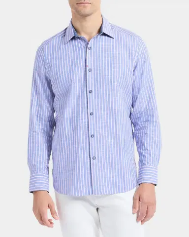 Robert Graham Fardella Striped Cotton Shirt | Thumbnail 4