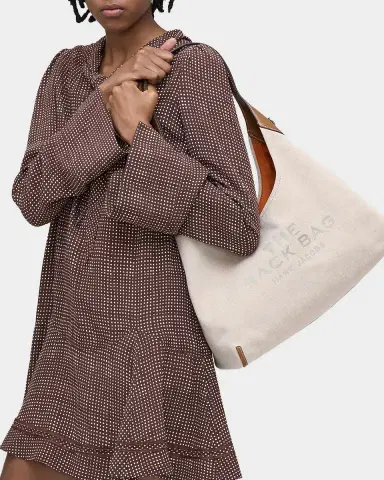 Marc Jacobs The Belted Canvas & Leather Sack Bag | Thumbnail 1